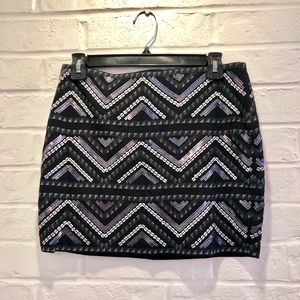 Express Sequin Mini Skirt